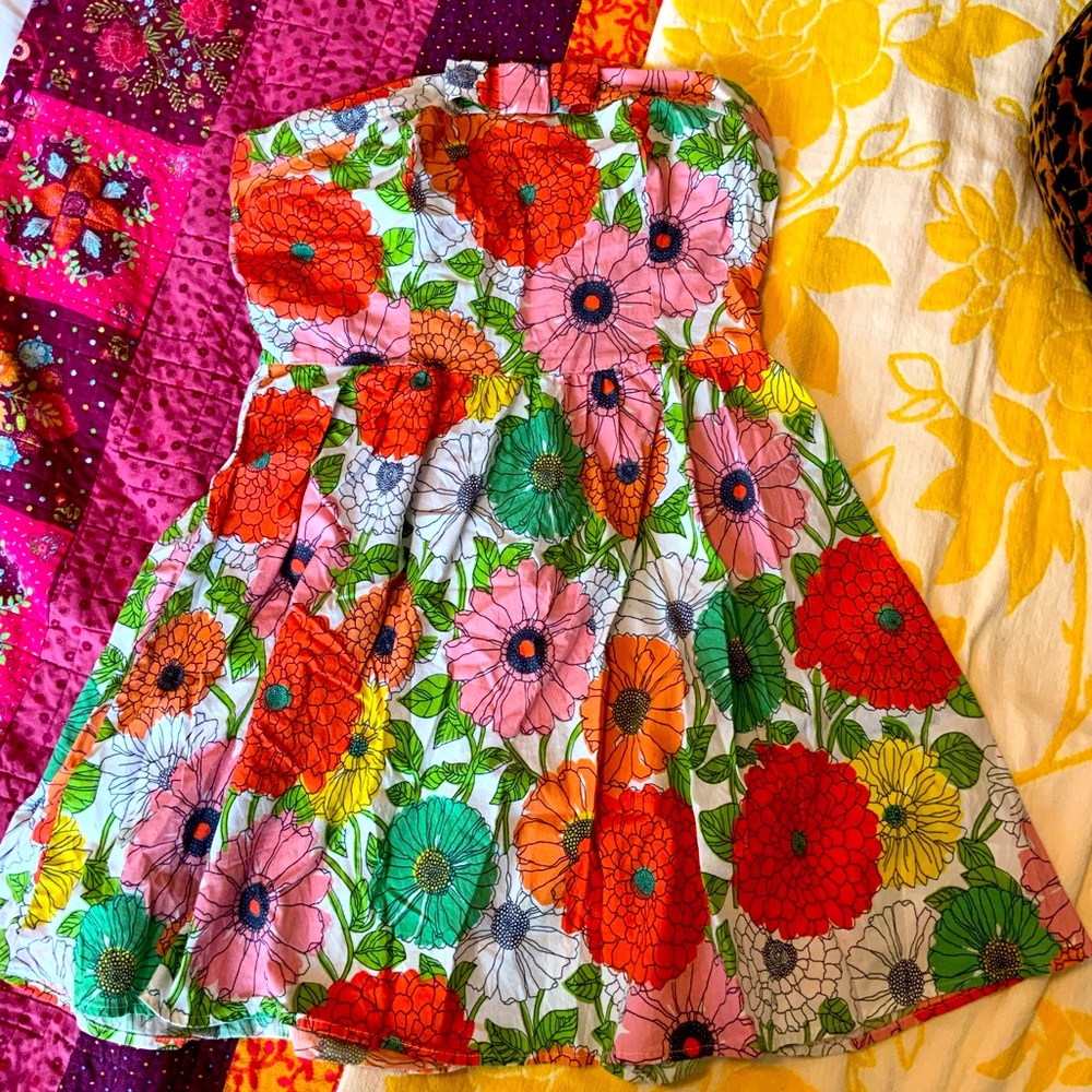 Bebop Strapless Floral Dress from Nordstrom’s Sz L